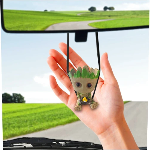 Uisky AA Anime Car Accessories, Rear View Mirror Accessories,car Mirror Hanging Accessories for Man Women,Funny Cute car Ornament Tree