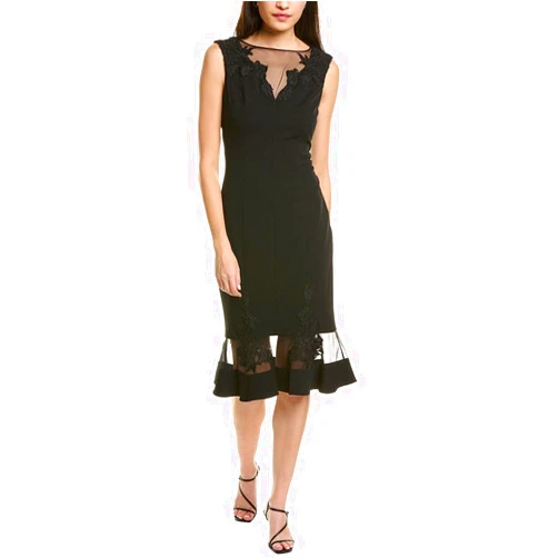 Aidan Mattox Lace Sheath Dress