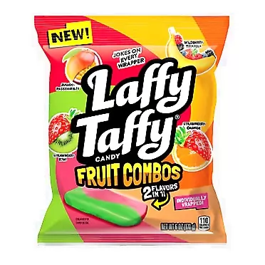 Laffy Taffy Candy, Summer, Fruit Combos, Individually Wrapped Mini Bars, 6 Ounce