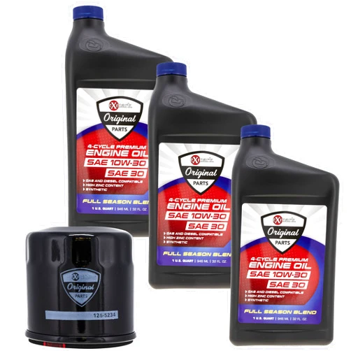 Exmark Engine Oil 3 Quarts and Filter Kit Quest Radius E S Series 135-2566 126-5234
