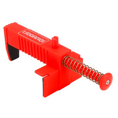 Qqmora Brick Liner Brick Line Runners SpringLoaded 2PCs Brick Line Clips for Wallworkers (Red Bricklaying Cable Puller)