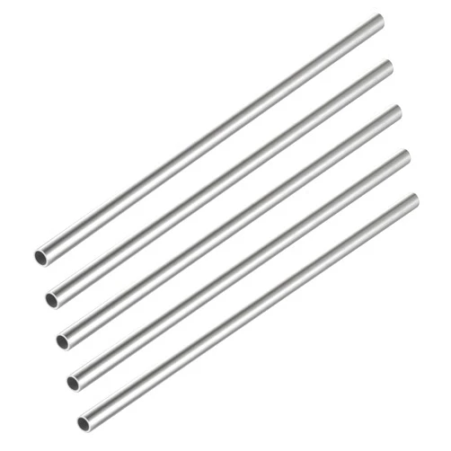 Eowpower 5 Pieces 304 Stainless Steel Round Capillary Metal Tube Tubing Pipe 8 X 6 mm, OD x ID Length 30 cm