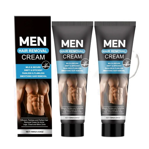 Ptoso Intimate Hair Removal Cream for Men: Effective Painless Flawless Depilatory Cream for arms legs chest and Pubic Area - Suitable for All Skin Types