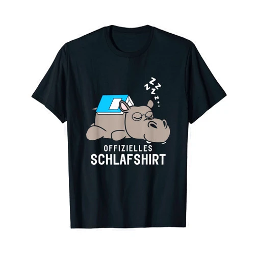 Vatertag Muttertag Nachthemd Nilpferd Geschenkidee Official Sleep Shirt Pyjamas Hippo with Book T-Shirt