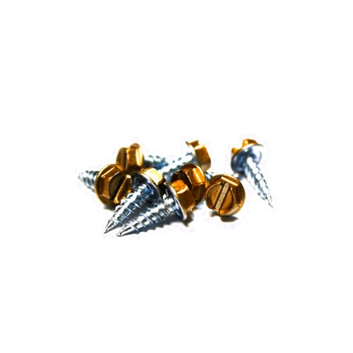 Trinity Fastener (500) 8x1/2 Slotted Hex Head Sheet Metal Screws (Copper Penny)