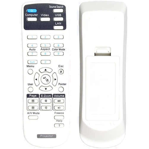Greenafil Replacement Remote Control Compatible with EPSON Home Cinema/Powerlite/EB/EX/VS/BrightLink/EMP Series Projectors