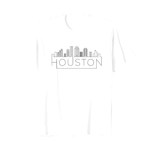 Love My State, Love My City Houston City skyline Gifts for Men Women, USA Cities T-Shirt