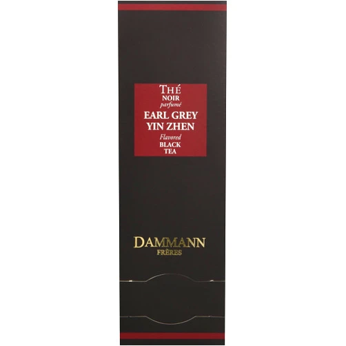 Dammann Freres Sachets, Earl Grey Tea Bags, Premium Gourmet French Black and Citrus Infused Tea, Individually Wrapped, 24 Count (Single Pack)