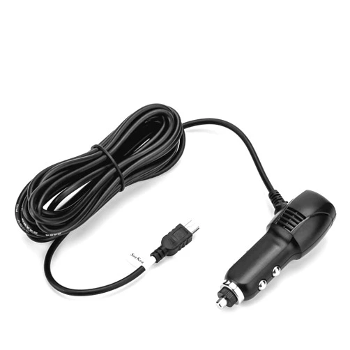 SoeKoa Dash Cam Charger Mini USB, Car Charger with USB Port Compatible with APEMAN, Rexing, Byakov, AKASO, Crosstour, Trekpow, Pruveeo, OldShark, Garmin and Most Other Dash Cam, Android Devices. (11.5FT)