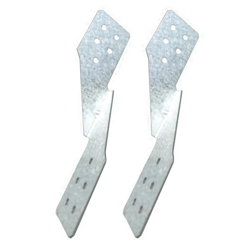 Gchee Strong left tie Brackets H2.5A Heavy Duty Galvanized Hurricane Tie 25ct Hurricane Straps Widely Applicable Rafter Ties (25pcs/silver/DX51D+AZ150)