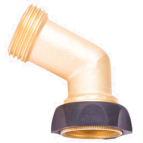 Rocky Mountain Goods Hose Gooseneck - Solid Brass Hose Kink Preventer - Perfect angle to prevent hose kinking - Leakproof - Allows full flow and pressure