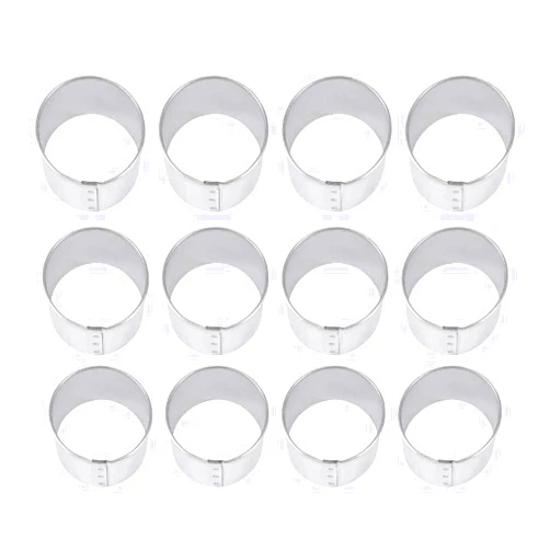 THE COOKIE CUTTER SHOP SINCE 1999 1 Dozen/12 Count Mini Circle Round 1.5 Inch Cookie Cutters from The Cookie Cutter Shop – Tin Plated Steel Cookie Cutters