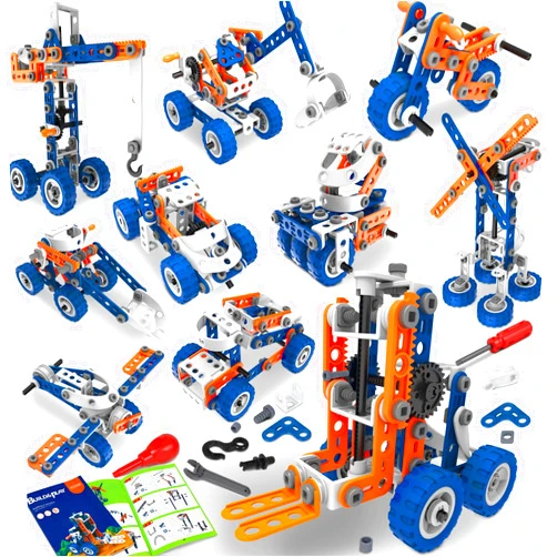 Choopheme 12 in 1 Stem Toys for 5 6 7 8 9+ Year Old Building Block Stem Activities Projects Kit Kids age 4-8 5-7 Creative Set Helicopter Excavator Educationa Engineering Erector Set Birthday Gift Boy Toys Girl