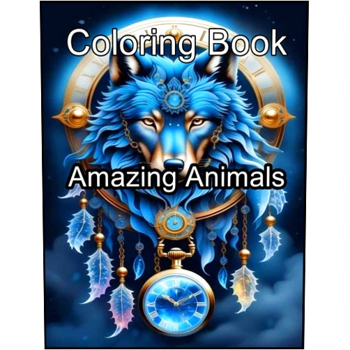 Hudson - H.Hill Publishing Amazing Animals: Coloring Book, 100+ Beautiful Designs For Boys Aged 4-8, 8-12 - All Fans.