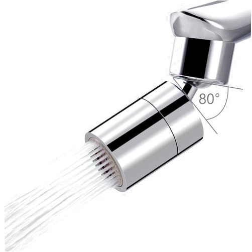 Hibbent NSF/ANSI/CAN 61 Certified Faucet Aerator, CUPC Certification 360 Degree Kitchen Sink Faucet Aerator, Dual-function Swivel Big Angle Kitchen Faucet Attachment, Faucet Replacement Part, Chrome