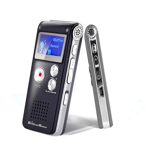 BrilliantHouse 16GB Digital Voice Recorder Voice Activated Recorder with Playback 3072KBPS Upgraded Portable Tape Recorder for Lectures Meetings Interviews, Audio Recorder Dictaphone MP3 USB Password