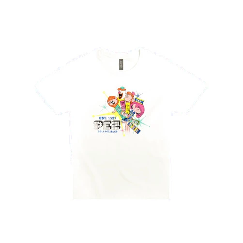 SWEET MEMORIES VINTAGE TEES Retro PEZ Assorted Fruit Unisex Graphic Tee