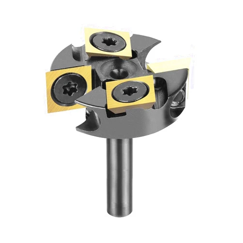 SpeTool Carbide Insert Surfacing Router Bit Spoilboard Planing 1-1/4 inch Cutting Diamter Slab Flattening for Woodworking with ATS Coating