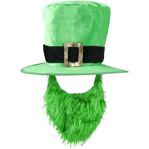 Rhode Island Novelty ST. PATRICK'S DAY TOP HAT/BEARD