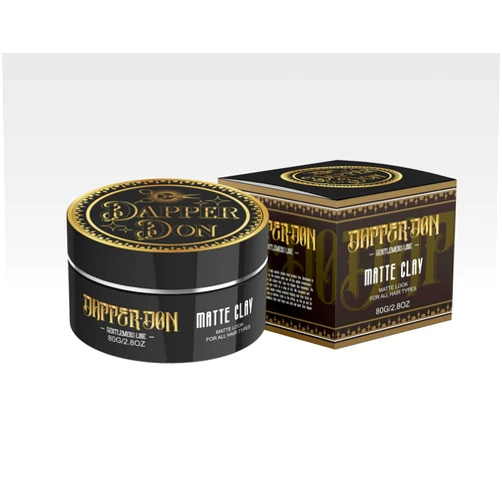 Dapper Don Matte Finish Sculpting Clay - Premium Hair Styling Clay for Added Thickness, Texture & Strong Flexible Hold, Non-Greasy, Suitable for All Hair Types