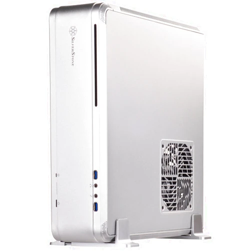 SilverStone Technology Fortress Z FTZ01 Aluminum unibody Mini-ITX Small Form Factor case, Silver, SST-FTZ01S, 14.8