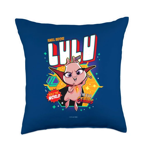 DC Comics DC League of Super-Pets Lulu, The Evil Genius Throw Pillow