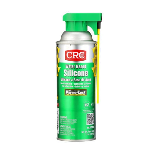 CRC Water Based Silicone 03035 – 13 Wt Oz, Heavy Duty Silicone Lubricant w/Perma-Lock 2-Way Integrated Actuator