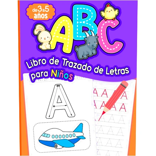 Avantgarde Little Press Libro de Trazado de Letras ABC para Niños de 3 a 5 Años: Aprende a Escribir y Trazar Letras, Cuaderno de Práctica de Escritura del Alfabeto para Niños y Preescolares (Spanish Edition)