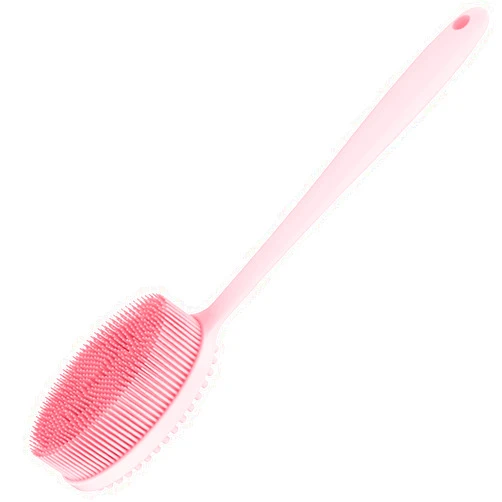MateeyLife Silicone Body Scrubber Exfoliator with Handle, Gentle Back Scrubber for Shower, Shower Brush for Body, Bath Back Brush for Shower, Silicone Loofah Body Scrubber, Bath Scrubber for Body