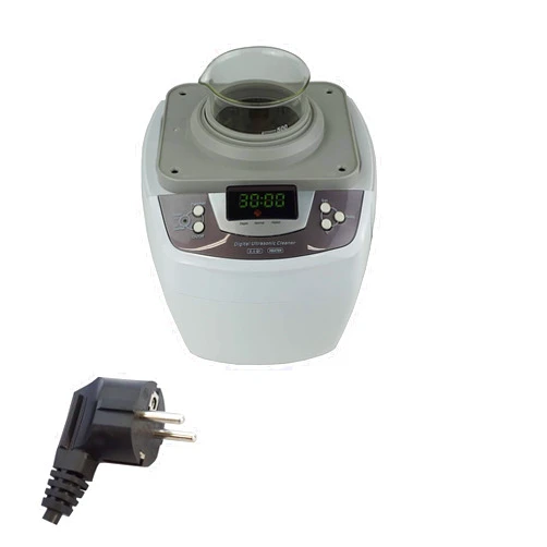 iSonic P4810-CE+BHK01B Ultrasonic Cleaner for DIY Liposomal Vitamin C, 60W ultrasonic Stack Transducer, with 500 ml Single Beaker Holder Set, 220V VDE Plug, 2L