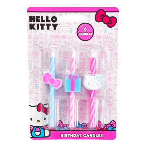 CakeDrake CakedDrake Cake Topper Decor, Candles,Hello Kitty shape Candles (2/PKG)