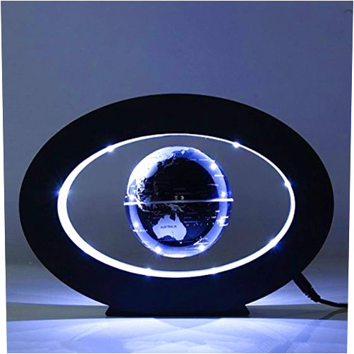FUZADEL Magnetic Levitation Floating Globe Levitating Globes Floating Desk Levitation Floating World Globe Magnetic World Map LED Night Light Globe Magnetic Levitation Globe Lamp (Valentines Gift)