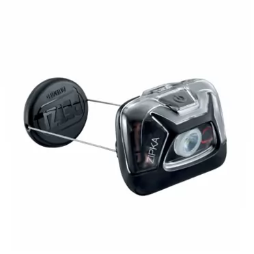 PETZL, ZIPKA Compact Headlamp with 300 Lumens and Retractable Cord for Hiking and Camping Black
