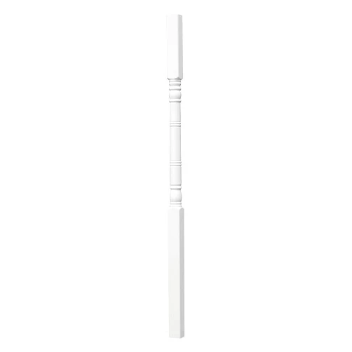 Fypon Premium Colonial Deck Post Kit, White Composite Support Post has 5,000 lbs Load Bearing Capacity, 103’ 7/8