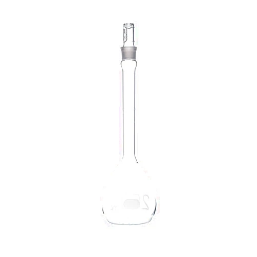 PYREX Class A Volumetric Flask with PYREX Glass Standard Taper Stopper – Borosilicate Glass Flask – Glass Chemistry Flask for Laboratory, Classroom or Home Use - PYREX Lab Glassware, 1/Pk
