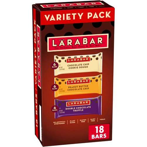 LÄRABAR Larabar Chocolate Variety Pack, Gluten Free Vegan Fruit & Nut Bars, 18 ct