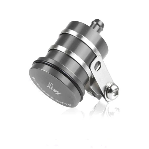 DOLOX Oil Cup for Yamaha XMAX125 Xmax 125 2017-2019 2018 2020 Rear Brake Pump Fluid Reservoir Tank Cup Oil Container with Mounting Bracket (Color : Gray)