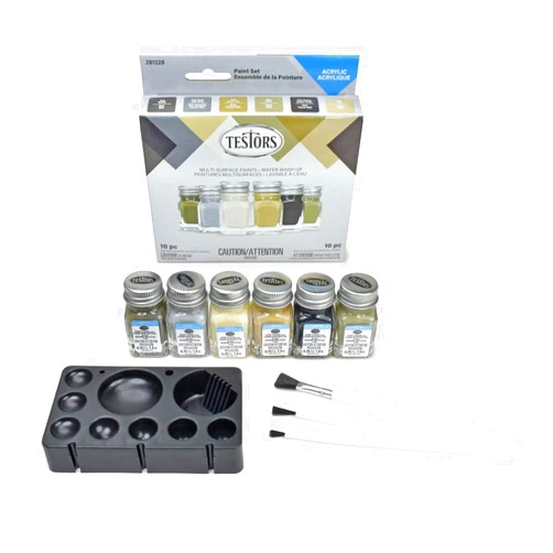 Testors Camo Acrylic Paint Set, Multicolor