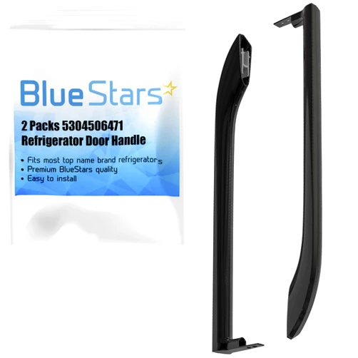 BlueStars Premium Refrigerator Door Handle 5304506471 (Pack of 2) - Compatible with Frigidaire Fridges, Replacement for 5304504509, 5304504510, 5304510039, 242059503, 242059506, AP6036332, PS11770475