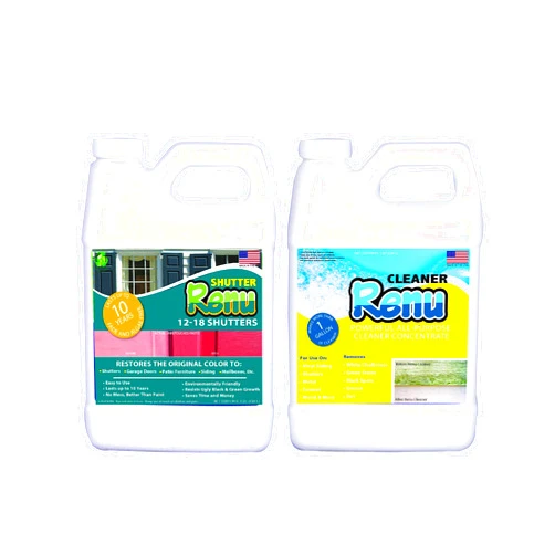 Shutter Renu Premium Restorer-Restores Original Color & Rejuvenates Faded Shutters, Patio Furniture, Garage/Front Doors & More | Eco-Friendly |Lasts 10 Yrs.| Includes Powerful Cleaner | Quart Kit