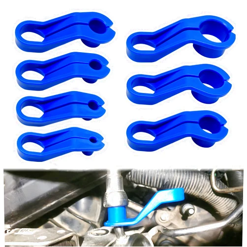 CmeRto 7PCS AC Fuel Line Disconnect Tool Set, 1/4 5/16 3/8 1/2 5/8 3/4 7/8 Inch Quick Disconnect Kit Compatible with Ford/GM/Chrysler/Mazda - New Upgrade Fuel Line Removal Tool Kit
