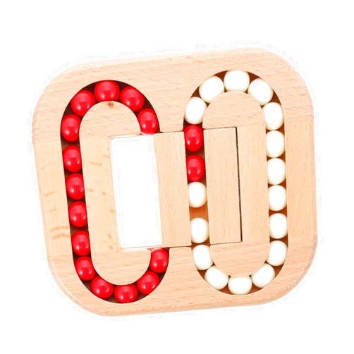 Toyvian Wooden Spinning Cube Toys to Relieve Stress Anxiety, Funny Rotating Bean Brain Teaser, Kids Puzzles Interactive Toy for Kids Adults