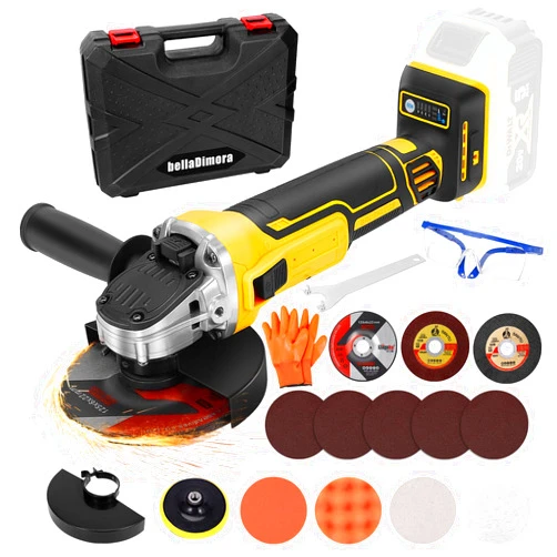 BellaDimora Angle Grinder Compatible with Dewalt 20V MAX Battery (Battery Not Included), Cordless Angle Grinder, 4-1/2