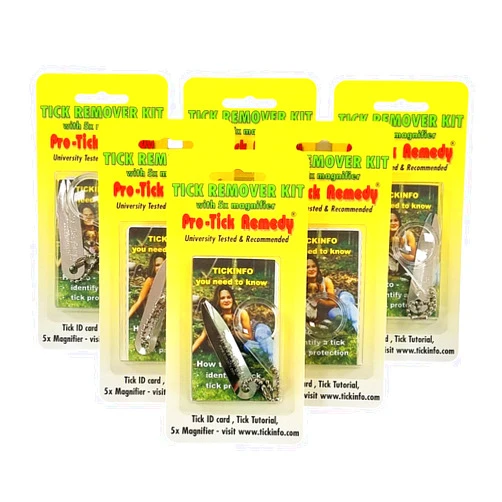 Pro-Tick Remedy Protick Remedy 6-Pak - Tick Remover for Cats Dogs Horses Humans and Pets