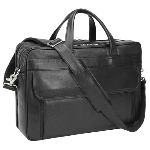 TIDING Leather Briefcase for Men 17 Inch Laptop Messenger Bag Office Work Business Shoulder Bag Attache Case