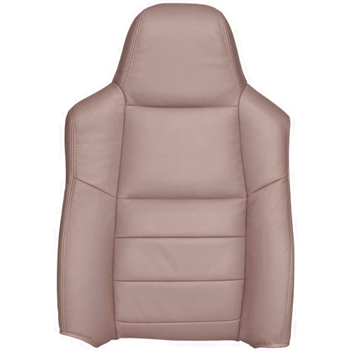 The Seat Shop Driver Top Replacement Leather Seat Cover - Medium Parchment Tan (Compatible with 2002-2004 Ford F250 and F350 Lariat Crew Cab, and 2002-2004 Ford Excursion Limited and XLT)
