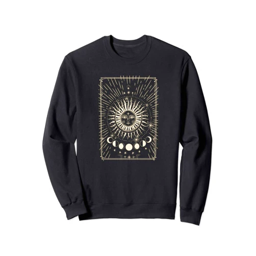 Sun Moon Phases Gear Sun Moon Phases Astronomy Astrology for Men Women Kids Sweatshirt