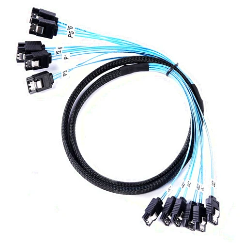 ADCAUDX SATA-III Cable-1M 6Pcs/Set-6Gbps-SATA Cable Replacement for Bitcoin Computer-Server CD DVD Drives Raid HDD-SSD Data Cable (3.3FT)