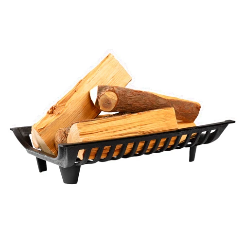 AGTEK 24 inch Fireplace Log Grate Heavy Duty Solid Steel Fire Grates Wood Stove Chimney Burning Rack Holder