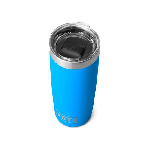 YETI Rambler 10 oz Tumbler, Stainless Steel, Vacuum Insulated with MagSlider Lid, Big Wave Blue